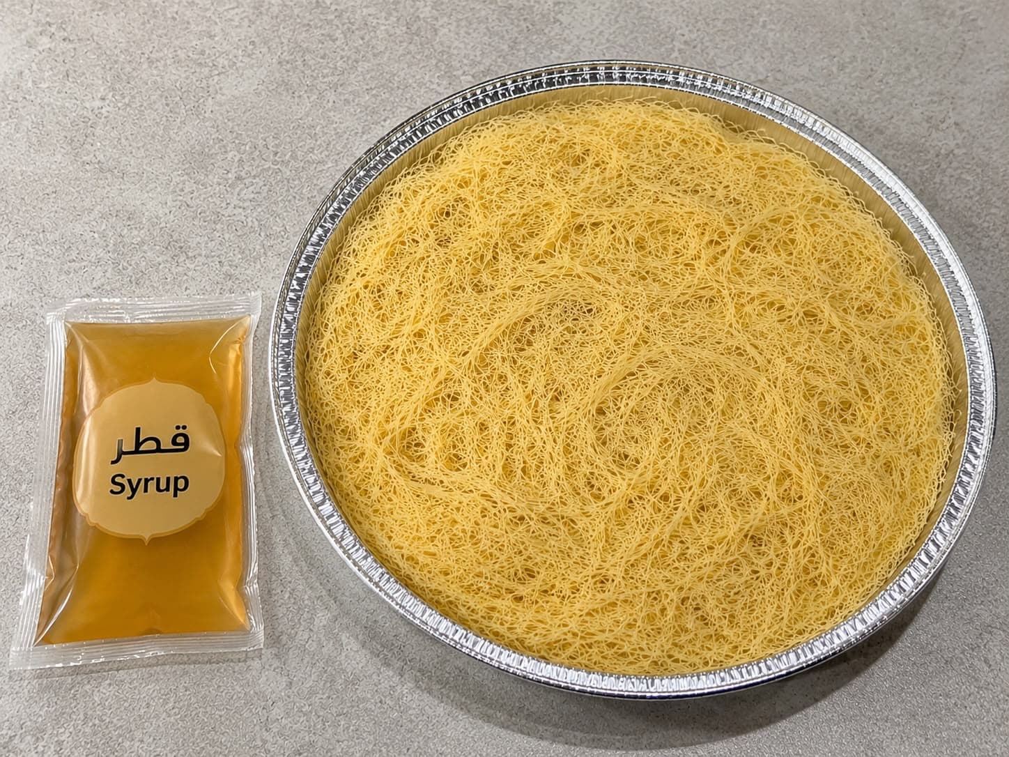 ZAD Palestinian Kunafah Unbaked w Syrup 150g