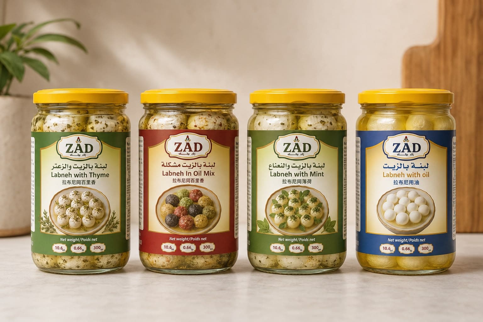 ZAD Labaneh Balls In Oil 600g
