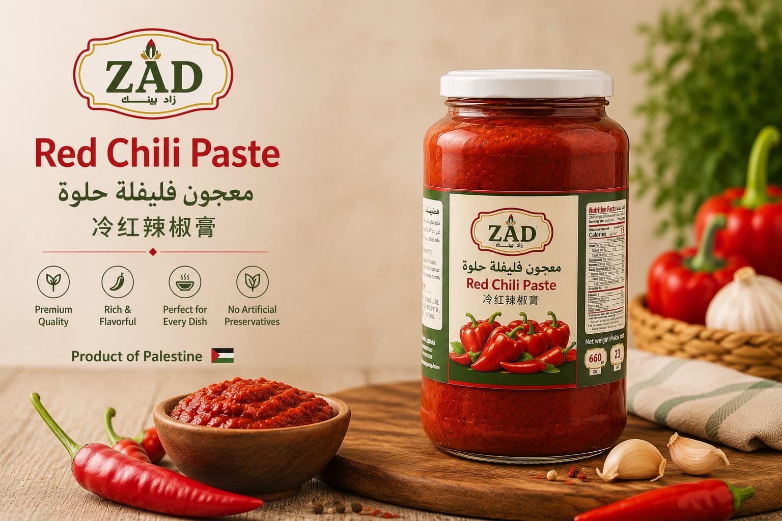 ZAD Red Pepper Paste 1000g